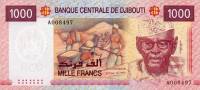 (№2005P-42a) Банкнота Джибути 2005 год "1,000 Francs"