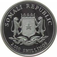 () Монета Сомали 2005 год 2000  ""   Биметалл (Серебро - Ниобиум)  AU