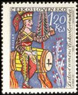 (1963-052) Марка Чехословакия "Витраж Яношик"    Чешское и словацкое народное искусство III Θ