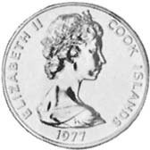 (№1976km14) Монета Острова Кука 1976 год 20 Cents