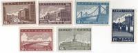 1939-01 03-7 Серия Набор марок 6 шт СССР  Реконструкция Москвы II O