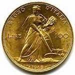 (№1910km50) Монета Италия 1910 год 100 Lire (Aratrice)