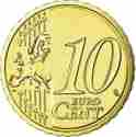 (2010) Монета Австрия 2010 год 10 центов  2. Новая карта ЕС Северное золото  UNC
