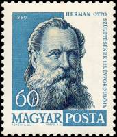 (1960-034) Марка Венгрия "Отто Герман"    Известные личности и события культурной жизни III Θ