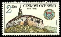 (1982-030) Марка Чехословакия "Замок Нитра"    Сокровища чешских крепостей и замков III Θ