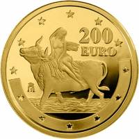 (№2003km1075) Монета Испания 2003 год 200 Euro (Рождение Евро)