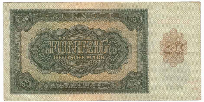() Банкнота Германия (ГДР) 1948 год 50  &quot;&quot;   VF