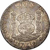 (№1769km27.2) Монета Гватемала 1769 год 8 Reales (Карлоса III)