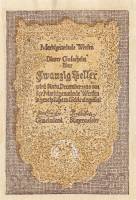 (№1920) Банкнота Австрия 1920 год "20 Heller"