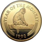 () Монета Монголия 1992 год 100  ""    AU