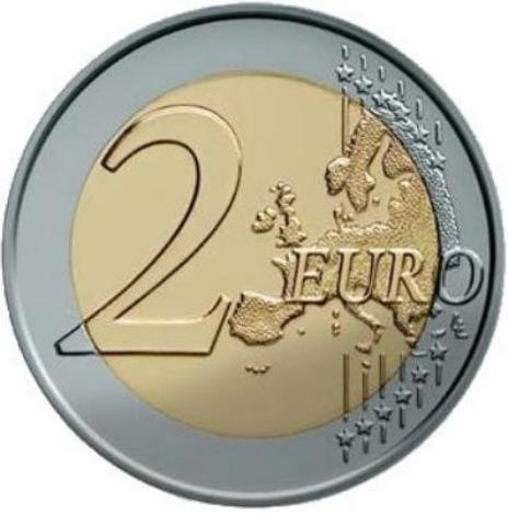 (006) Монета Люксембург 2008 год 2 евро &quot;Замок Берг&quot;  Биметалл  UNC