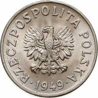 (№1949y44) Монета Польша 1949 год 50 Groszy