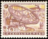 (1957-058) Марка Чехословакия "Императорские яйца Фаберже"    Международный год геофизики II O