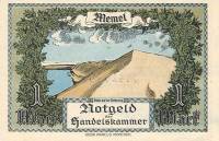 (№1922P-2) Банкнота Мемель 1922 год "1 Mark "Немецкая марка"