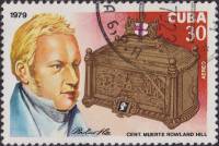 (1979-068) Марка Куба "Роуленд Хилл"    100 лет со дня смерти Роуленда Хилла III Θ