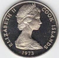 (№1972km5) Монета Острова Кука 1972 год 20 Cents
