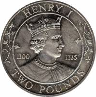 () Монета Остров Гернси 1989 год 2 фунта ""   AU
