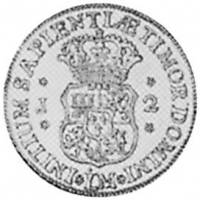 (№1751km48) Монета Перу 1751 год 2 Escudos