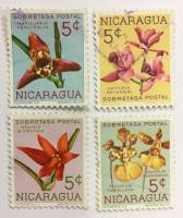 --  Набор марок Никарагуа 4 шт.  Гашёные , III Θ