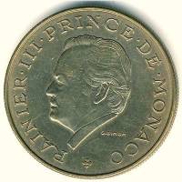 (№1974km151) Монета Монако 1974 год 10 Francs (25-летие правления)