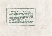 (№1922) Банкнота Германия 1922 год "50 Pfennig"