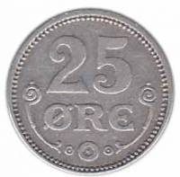 () Монета Дания 1916 год   ""   Серебро (Ag)  VF