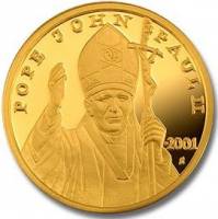 () Монета Либерия 2001 год 2500  ""   Биметалл (Платина - Золото)  UNC