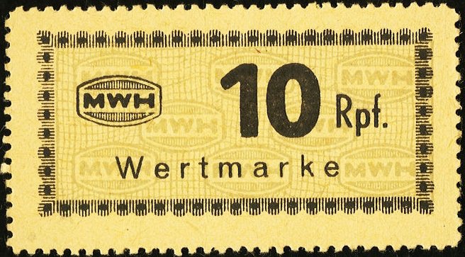 (№2017) Банкнота Германия (Без даты) 10 Reichspfennig&quot;