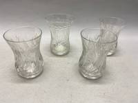 Стаканы для чая кофе стекло, 4 шт, СССР, отличное состояние