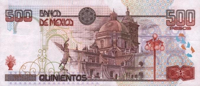 () Банкнота Мексика 1999 год 500  &quot;&quot;   UNC