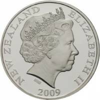 (№2009km333) Монета Новая Зеландия 2009 год 1 Dollar (ФИФА-Чемпионат-2010 в ЮАР)