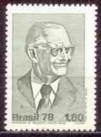 (№1978-1656) Марка Бразилия 1978 год "Дань Уважения Президенту Гейзеля", Гашеная