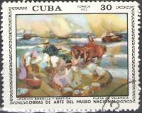 (1972-007) Марка Куба "Пляж Валенсия"    Музей в Гаване III Θ