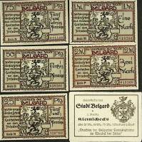 Набор банкнот, "Нотгельды", 5 шт. в конверте, Веймерская респ-ка (сост. на фото)