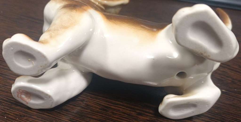 Статуэтка Такса ЛФЗ Фарфор СССР Состояние отличное