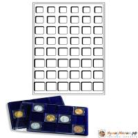 Планшет с защитной крышкой на 48 ячеек для 6ти наборов Евро, Синий, Leuchtturm