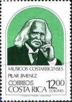 (№1984-1224) Марка Коста-Рика 1984 год "Пилар Jimeacutenez 18351922", Гашеная