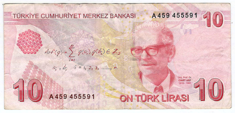 (2009) Банкнота Турция 2009 год 10 лир &quot;Мустафа Кемаль Ататюрк&quot;   VF