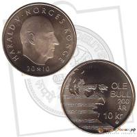 () Монета Норвегия 2010 год 10 крон ""   Серебрение  UNC