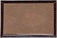 Обложка для проездного, Натуральная блестящая кожа, Темно-коричневая №2