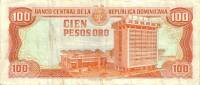(№1993P-144) Банкнота Доминиканская Республика 1993 год "100 Pesos Oro"
