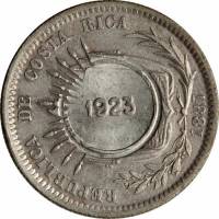 (№1923km158) Монета Коста-Рика 1923 год 50 Ceacute;ntimos