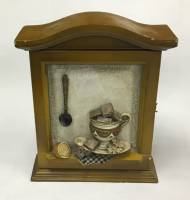 Ключница настенная, дерево (сост. на фото)