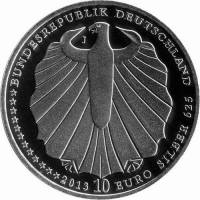 () Монета Германия (ФРГ) 2013 год 10 евро ""  Биметалл (Серебро - Ниобиум)  UNC