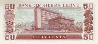 Банкнота Сьерра-Леоне 1972 год 50 центов Сиака Стивенс   UNC