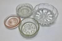 Конфетницы, розетки, стекло, хрусталь, 4 шт