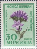 (1960-009) Марка Монголия "Колокольчик скученный"    Цветы III Θ