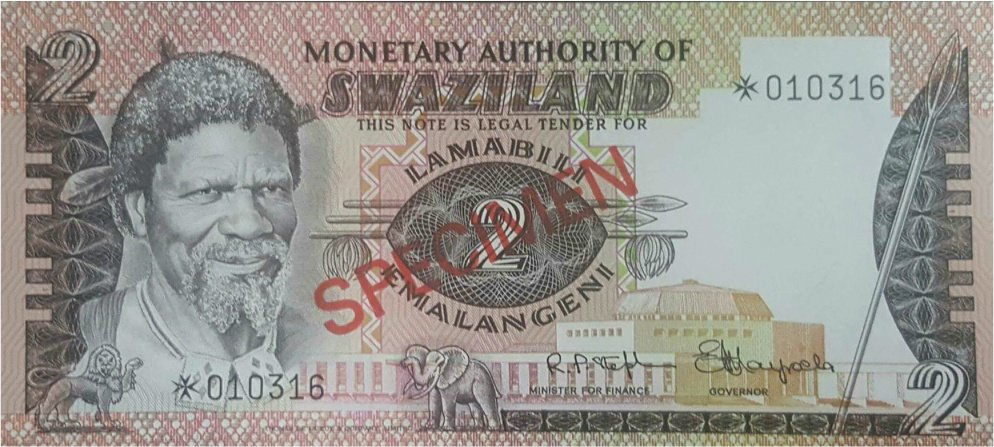  Банкнота Свазиленд 1974 год 2     UNC