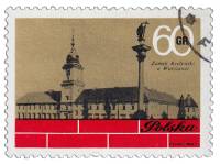 (1971-069) Марка Польша "Королевский замок в Варшаве"    Реконструкция Королевского замка в Варшаве 