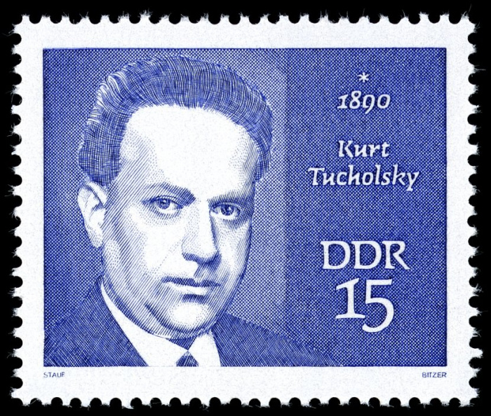 (1970-003) Марка Германия (ГДР) &quot;Тухольский Курт&quot;    Знаменитости III Θ